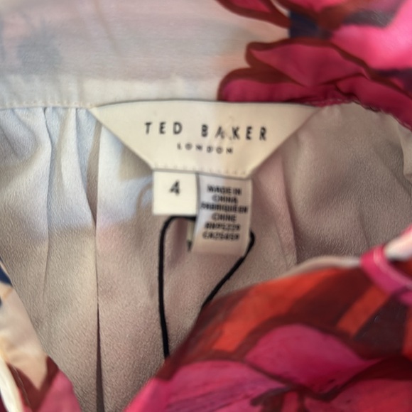 Ted Baker London-Akaki Organza Sleeveless Tie Neck Blouse - Picture 9 of 11